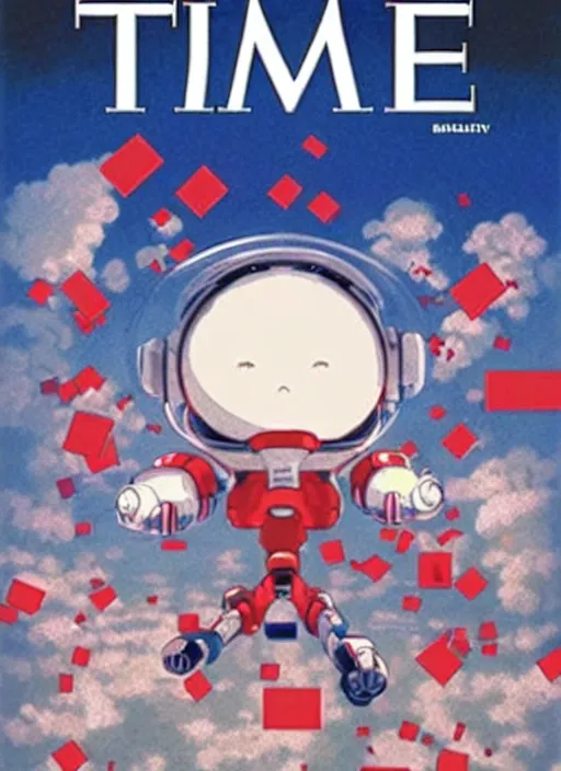 Prompt: TIME magazine cover, the coming AI singularity, by Hayao Miyazaki