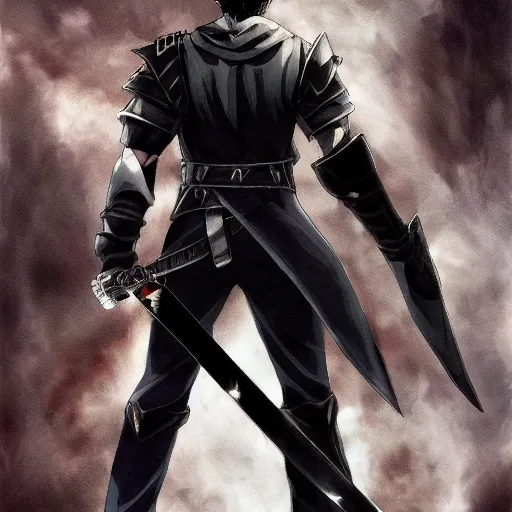 Prompt: Black Swordsman