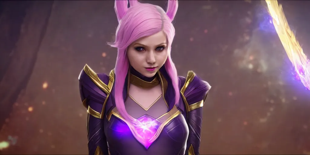 Prompt: lux from league of legends in guardians of the galaxy, 4k, #trending