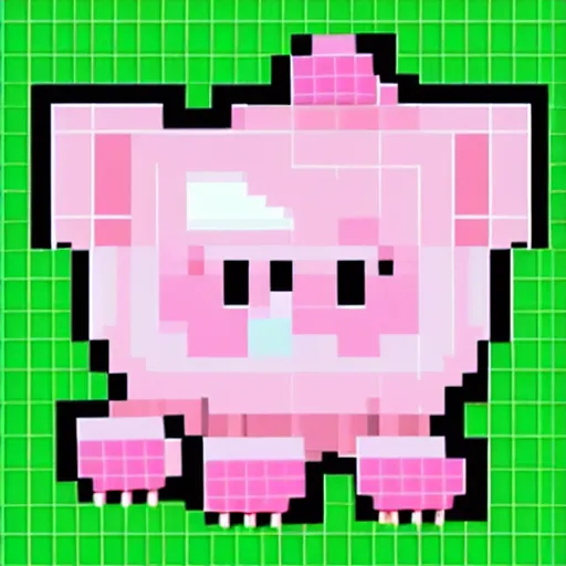 Image similar to cute adorable pig pixel art