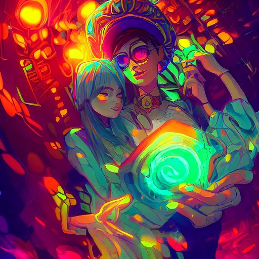 Image similar to skill magic deepdream radiating a glowing aura stuff loot legends stylized digital illustration video game icon artstation lois van baarle, ilya kuvshinov, rossdraws,