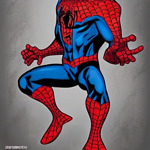 Prompt: Spiderman in style of He-Man