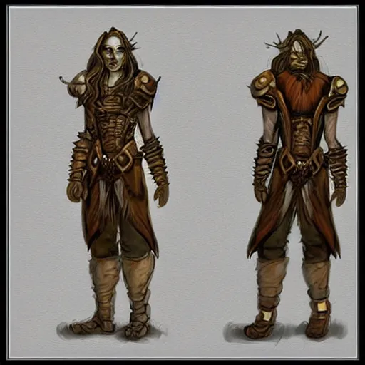 Image similar to planescape art style character concept