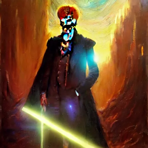 Image similar to david bowie as doctor who, radiant light, caustics, heroic, bright iridescent light, by gaston bussiere, bayard wu, greg rutkowski, maxim verehin