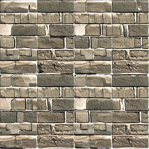 Prompt: stone brick, the sims 4 texture