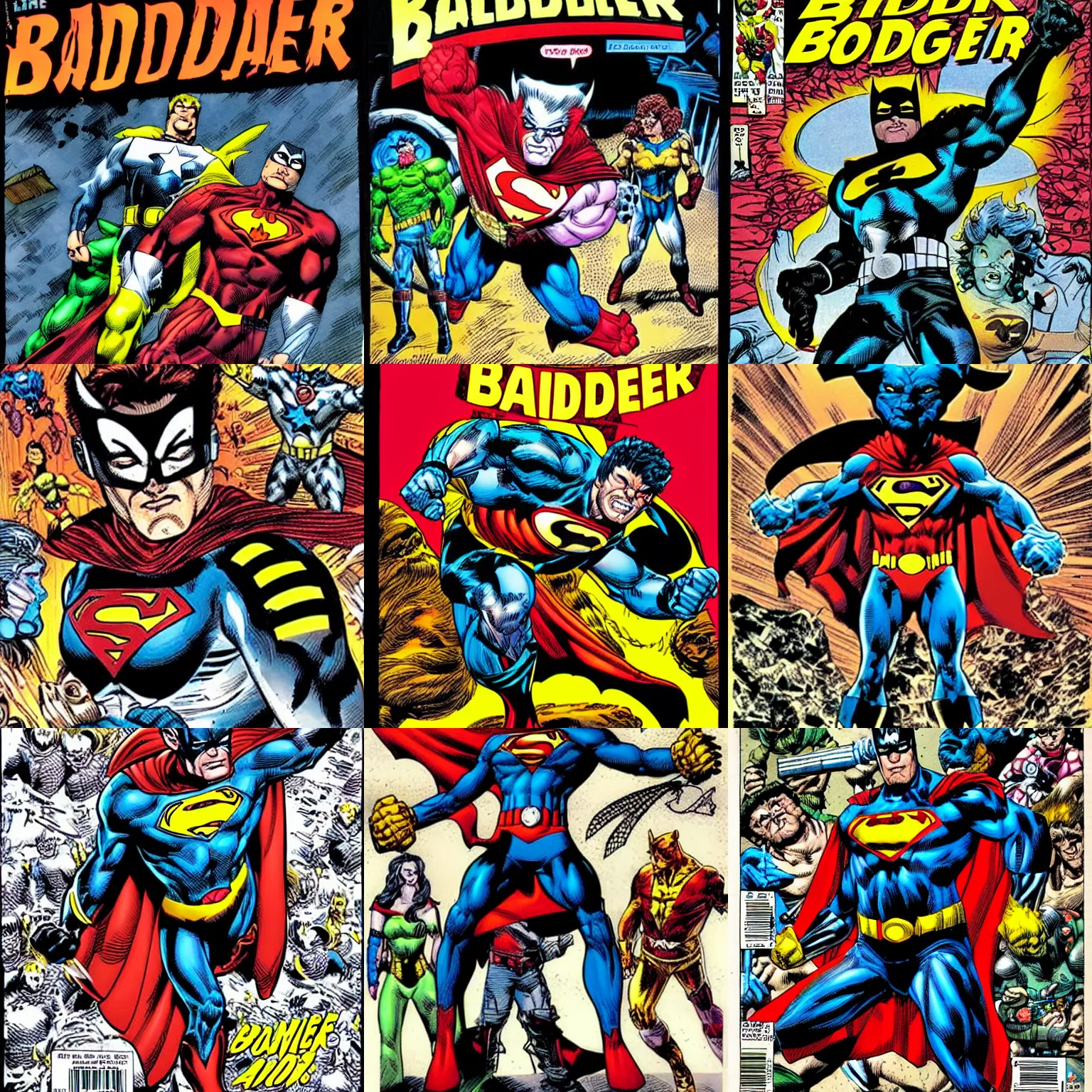 Prompt: a superhero called the badger, comic book art, jim lee art