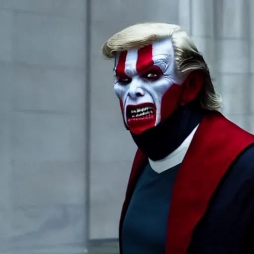 Image similar to donald trump playing morbius in morbius dramatic cinematic photo