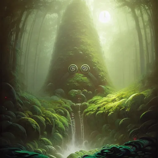 Image similar to cloud forest magical glyph enso by andreas rocha and peter mohrbacher and james jean