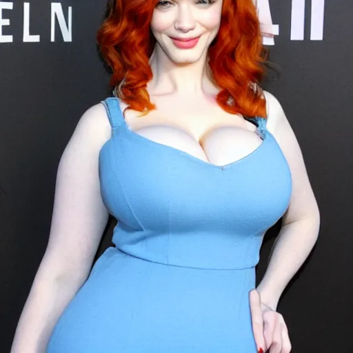 Prompt: christina hendricks, sexy and attractive, modest clothing,