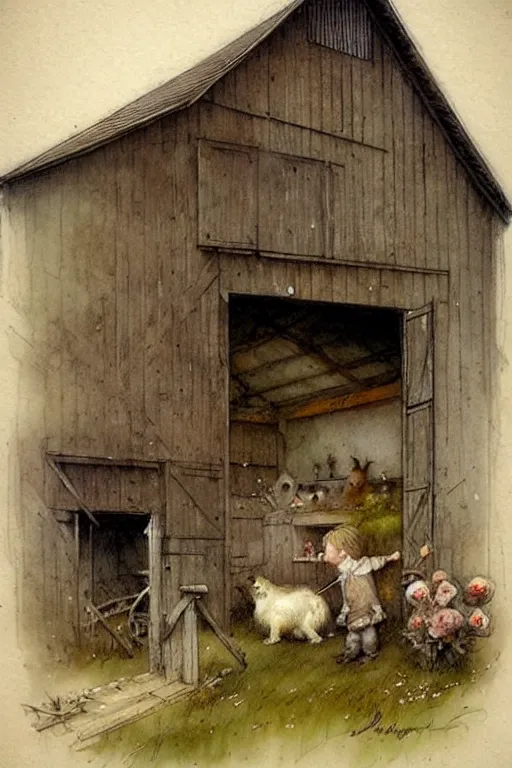 Image similar to ( ( ( ( ( 1 9 5 0 barn workshop. muted colors. ) ) ) ) ) by jean - baptiste monge!!!!!!!!!!!!!!!!!!!!!!!!!!!!!!