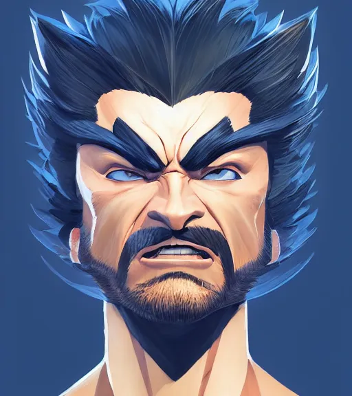 Prompt: face icon stylized minimalist wolverine, loftis, cory behance hd by jesper ejsing, by rhads, makoto shinkai and lois van baarle, ilya kuvshinov, rossdraws global illumination