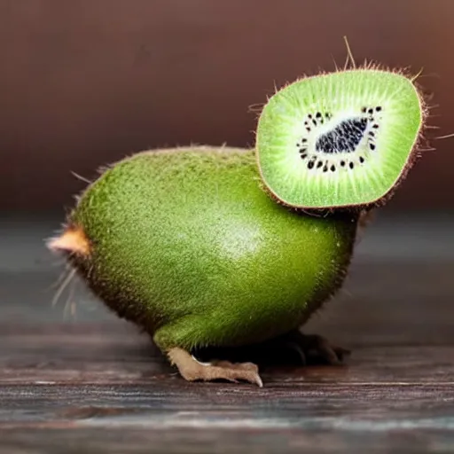 Image similar to a kiwi eating a kiwi