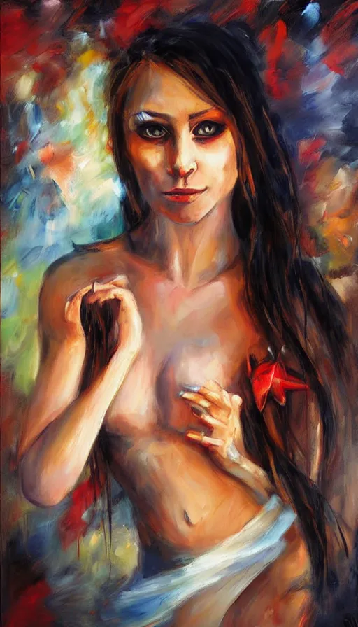 Prompt: psytrance artwork, by emilia wilk