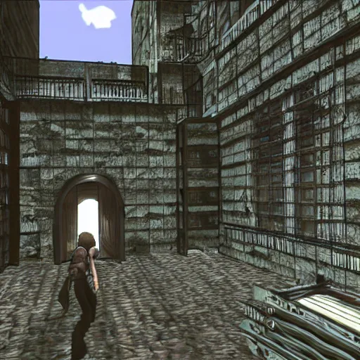 Image similar to Resident Evil Village if it had been a PS1 game