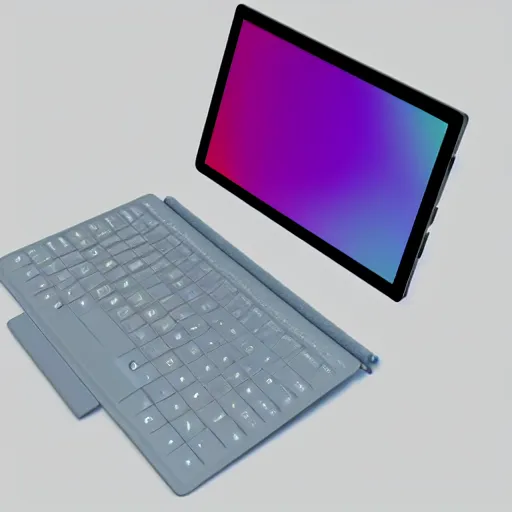Image similar to a render of a microsoft surface duo but it has full bezel - less screens