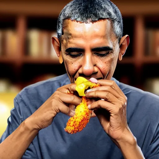 Image similar to barack obama eating a pepper