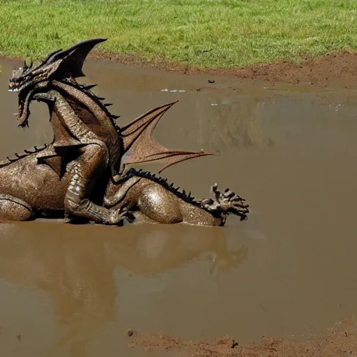 Image similar to dragon play in mud