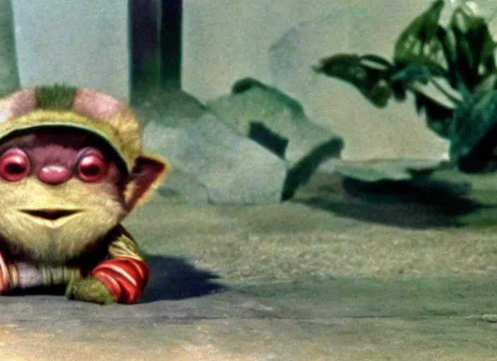 Prompt: a film still of teemo in pyscho ( 1 9 6 0 ), technicolor