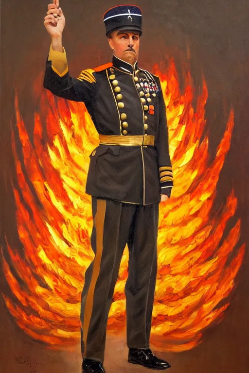 Image similar to full body portrait of the dictator of the phoenix suns, 1 8 8 9, in full military garb, oil on canvas by william sidney mount, trending on artstation