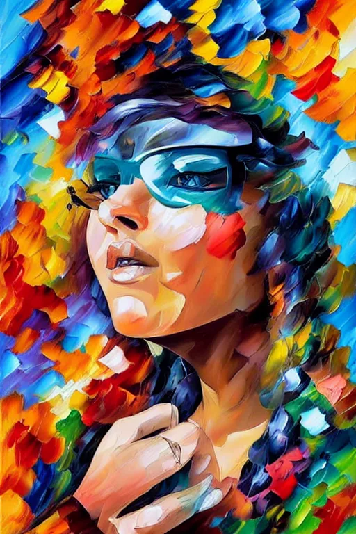 Prompt: Tristan Eaton, Lofi painting by Leonid afremov