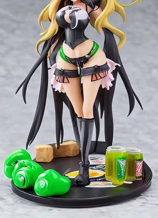 Image similar to an anime girl model kit of Mtn. Dew, anime PVC Figure, garage kit
