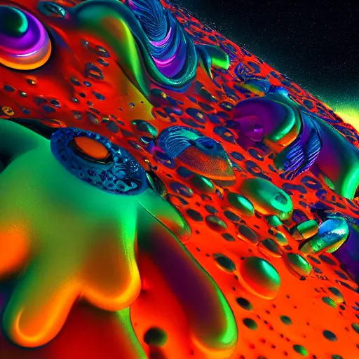 Image similar to psychedelic liquids space people, colorful, cinematic, by wlop, super detailed, unreal engine 5, octane render, vfx, houdini, 8 k, super realistic