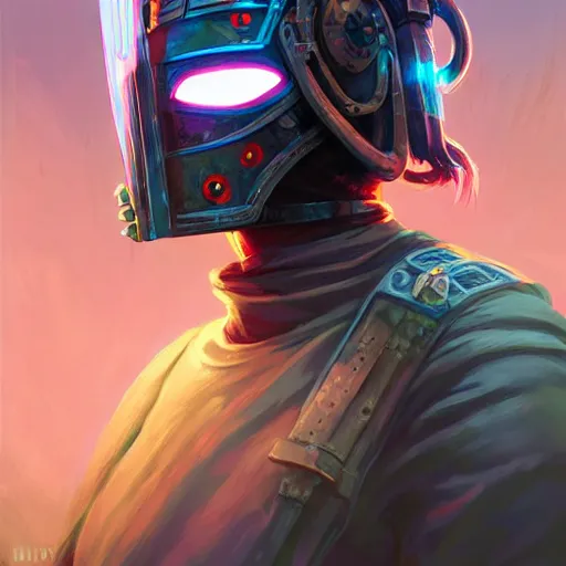 Image similar to cyberpunk viking helmet mask warrior goddess robot ninja fantasy, art gta 5 cover, official fanart behance hd artstation by jesper ejsing, by rhads, makoto shinkai and lois van baarle, ilya kuvshinov, ossdraws