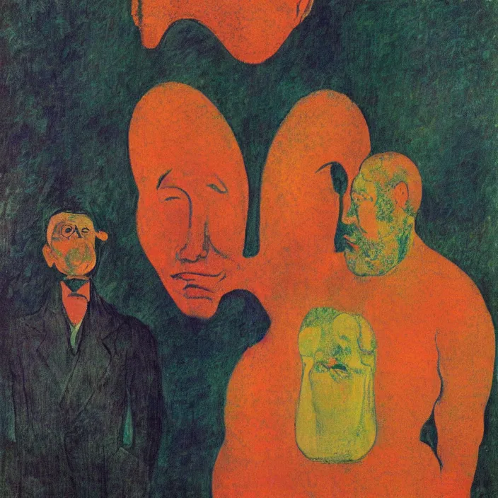 Image similar to portrait of the coral collector. henri de toulouse - lautrec, rufino tamayo, rene magritte, agnes pelton