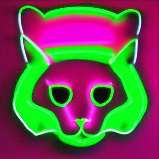 Image similar to neon cat