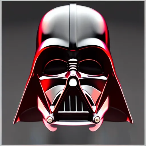 Prompt: darth vader mask modeled and rendered using 3 ds max, hdr light studio and v - ray