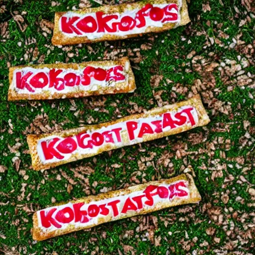 Prompt: Kellogg’s Pop Tarts growing on a bush