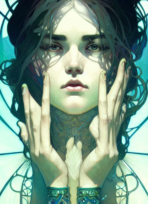 Image similar to symmetry!! water, sharp focus, illustration, art by artgerm and greg rutkowski and alphonse mucha