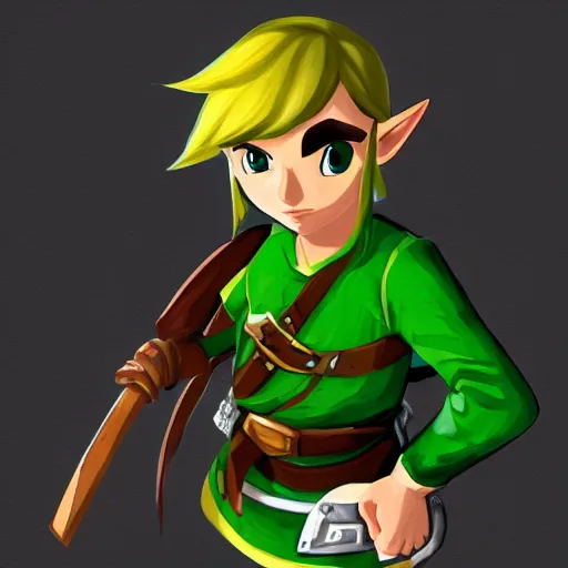 Image similar to Zelda dressed as Link