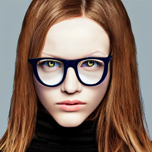 Prompt: girl with 4 eyes, fashion photo, detailed, realistic