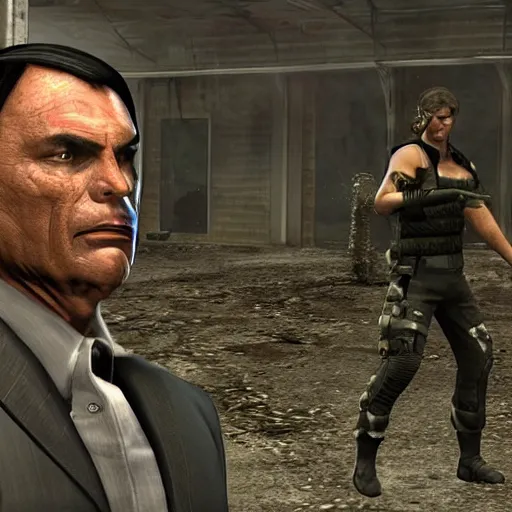 Prompt: bolsonaro in resident evil 4