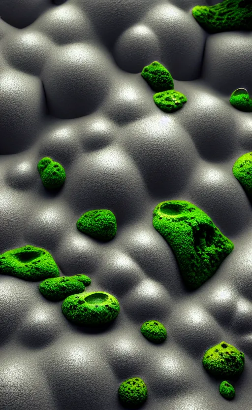 Image similar to highly detailed ultra sharp 3 d render cinematic composition of a smooth ceramic porcelain biomorphic magnolia stone nebula fluid fractal sci - fi surreal architecture landscape, granite, metallic, magnesium, marble, moss and lichen, vincent callebaut composition, mamou - mani, archviz, beautiful lighting, 8 k, unreal engine, hdr,