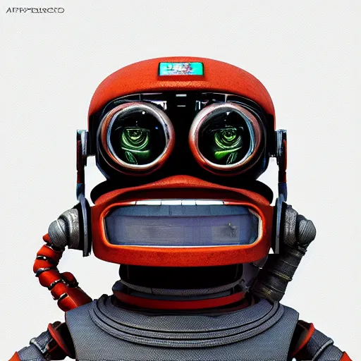 Image similar to futuristic pepe, artstation, anfas, 3 d, modern, hyper detailed, robot, programming