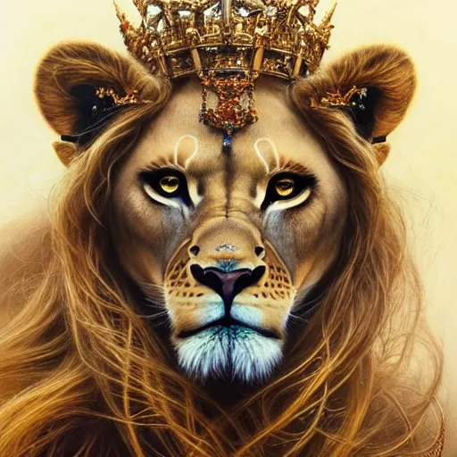 Highly Detailed Portrait Of A Majestic Lioness Queen Stable Diffusion   91b2d036e02291ad9bf45b9dae6c92a99cbf729b 2000x2000.webp