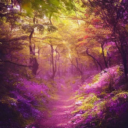 Image similar to peaceful lushious forest