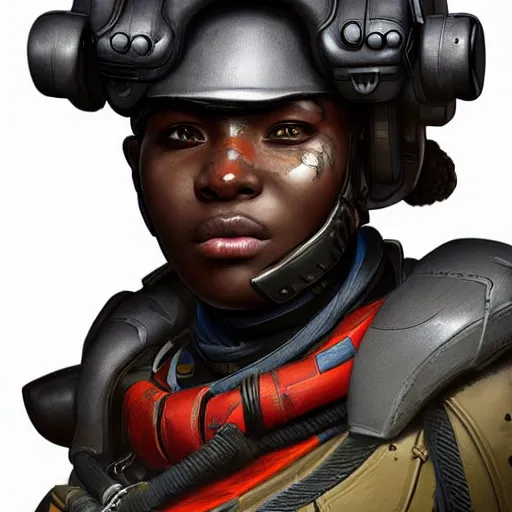 Image similar to soldier from apex legends, hyper realistic, digital art, character design, masterpiece