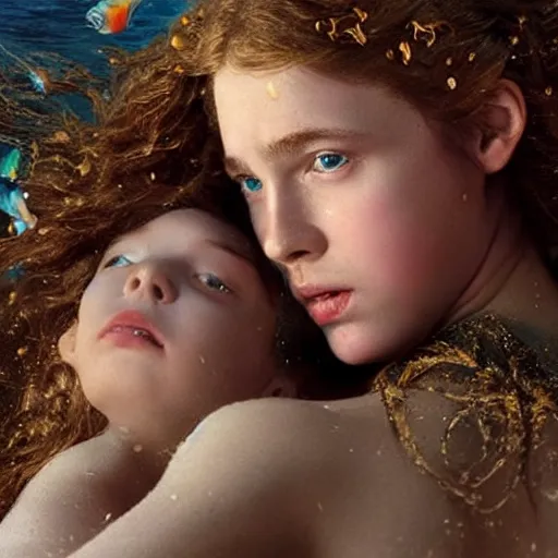 Image similar to 🧜‍♀️ , cute hyper realistic cinematic award-winning epic photographic still