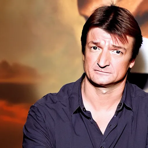 Prompt: confused nathan fillion