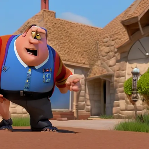 Image similar to gerard depardieu as a pixar disney character from up 2 0 0 9 unreal engine octane render 3 d render photorealistic