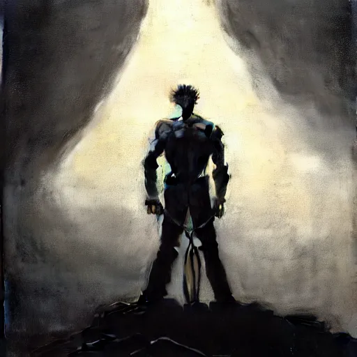 Prompt: cinematic portrait of Clint Eastwood, only head and chest, intricate, desaturated, Tim Hildebrandt, Wayne Barlowe, Bruce Pennington, donato giancola, larry elmore, maxfield parrish, Moebius, Thomas Ehretsmann, oil on canvas, gouache painting, masterpiece, trending on artstation, cinematic composition, dramatic pose, volumetric lighting, sharp, details, hyper-detailed, HD, 4K, 8K