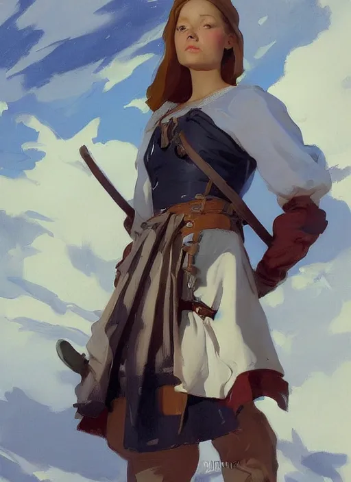 Prompt: portrait of finnish norway scandinavian attractive 1 7 th century maiden working in the field jodhpurs greg manchess painting by sargent and leyendecker, studio ghibli, fantasy, medium shot, asymmetrical, intricate, elegant, matte painting, illustration, hearthstone, by greg rutkowski, by greg tocchini, by james gilleard, by joe fenton