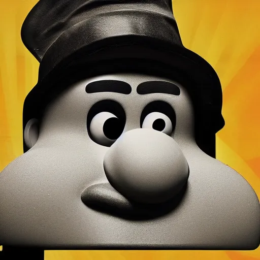 Image similar to Mr Potato Head as a drug dealer, dramatic, sharp focus, intense detail, noir, cinematic