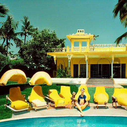 Image similar to the banana mansion photo by Slim Aarons