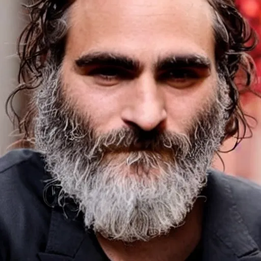 Image similar to joaquin phoenix made of quinoa