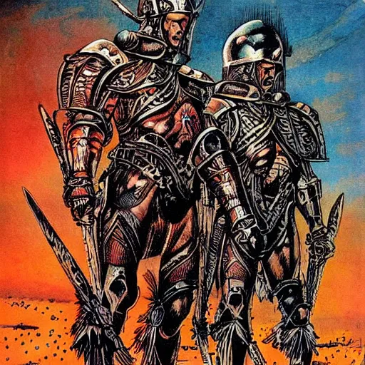 Image similar to Spartans by philippe druillet