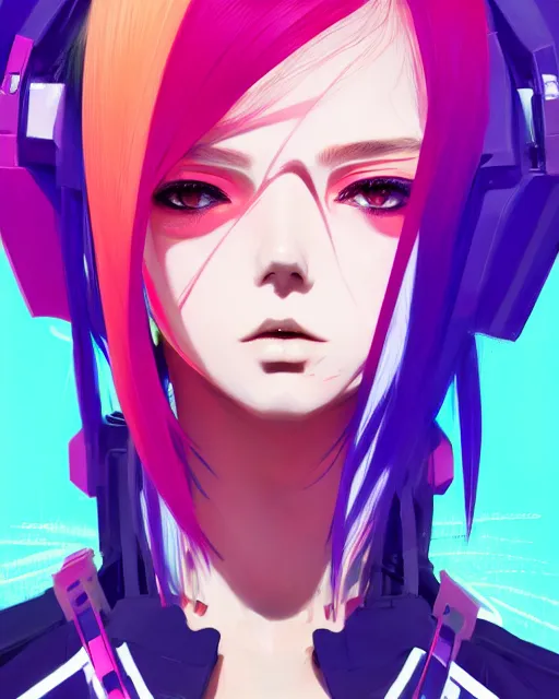 Image similar to poster woman with futuristic streetwear and spiky hair, colourful, pretty face, intricate eyes, elegant, Anime by Kuvshinov Ilya, Cushart Krentz and Gilleard James, 4k, HDR, Behance Trending on artstation, award winning